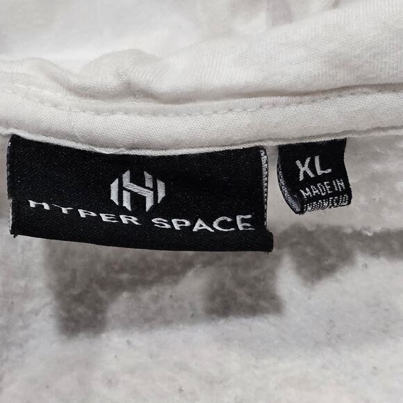 NASA Hyper Space Life Group Astronaut Graphic Logo Kangaroo Pouch Sweater Hoodie - Picture 6 of 11